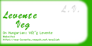 levente veg business card